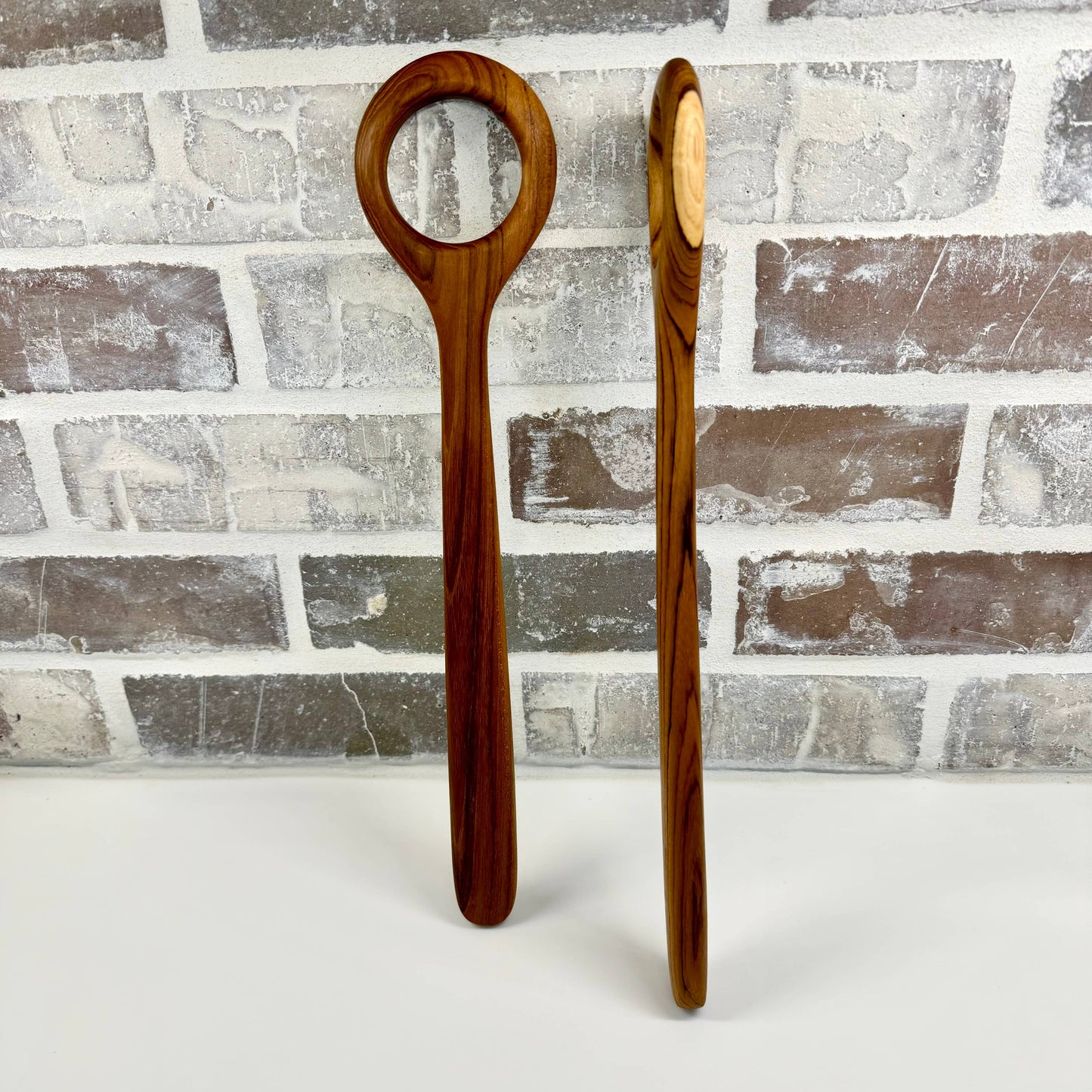 Teak Wood Danish Dough Whisk