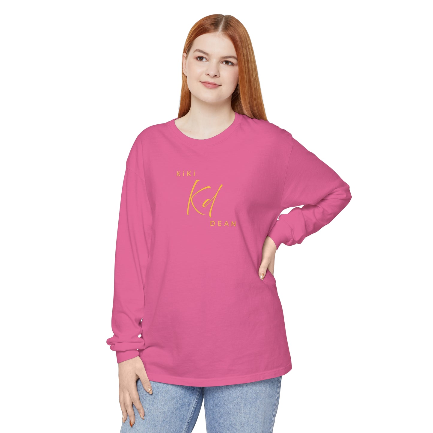 KiKi DEAN Unisex Garment-dyed Long Sleeve T-Shirt