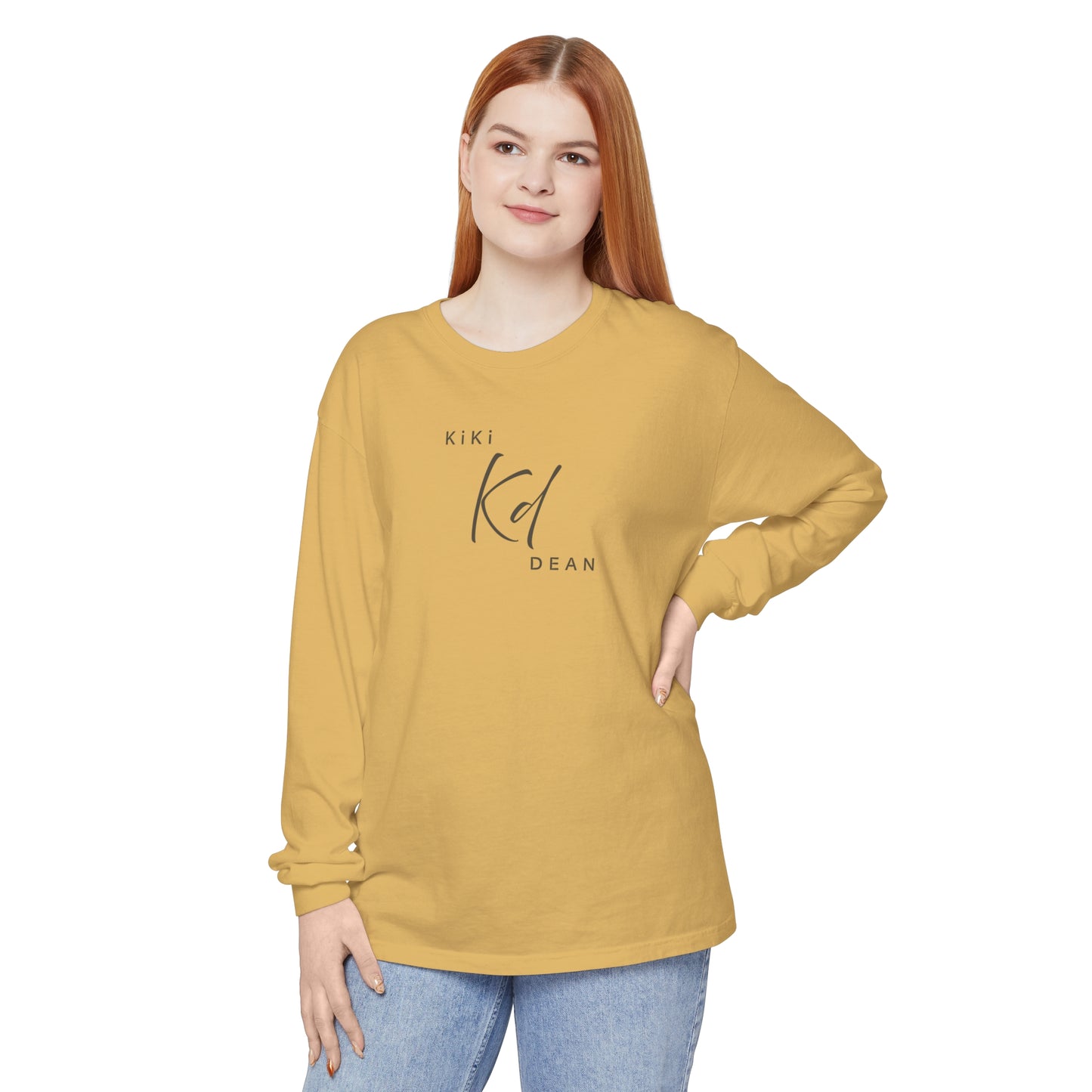 KiKi DEAN Unisex Garment-dyed Long Sleeve T-Shirt