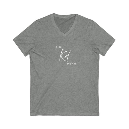 KiKi DEAN Unisex Jersey Short Sleeve V-Neck Tee